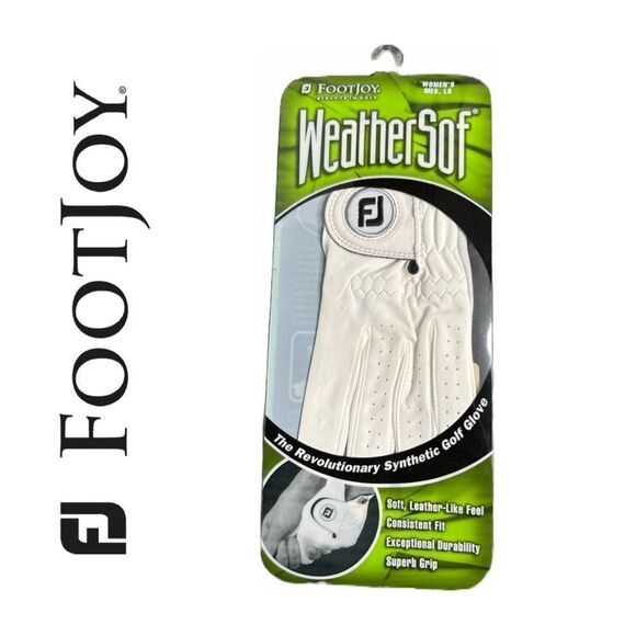 FootJoy WeatherSof Leather-Like Feel Super‎ Grip Glove - Size: Medium-Large Left - Picture 1 of 2